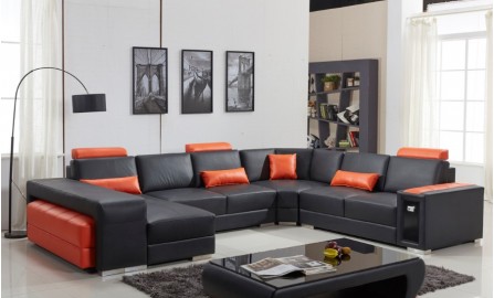 Adra - U2 - Leather Sofa Lounge Set